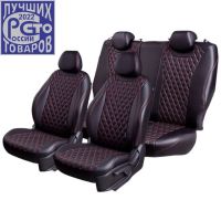 Чехлы Премиум Экокожа Байрон Ромб на Skoda Karoq (2017+) Чехлы Премиум Экокожа Байрон Ромб на Skoda Karoq (2017+)