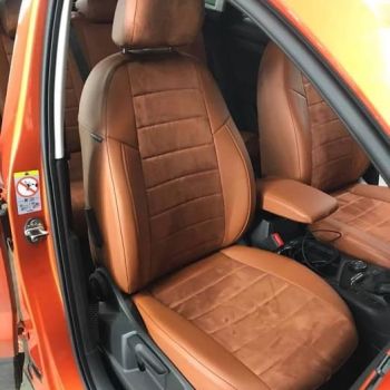 Авточехлы Автопилот коричневый алькантара